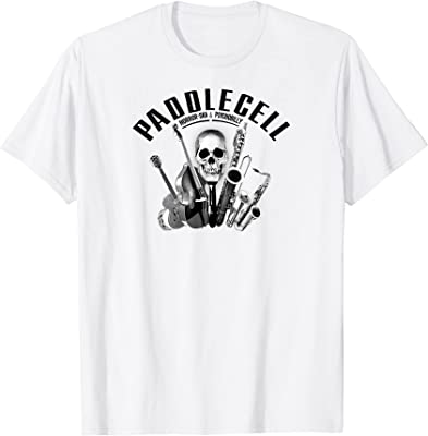 Paddlecell Shirt -Instrumente und Totenkopf-